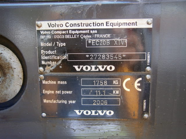 Volvo E20B XTV 8